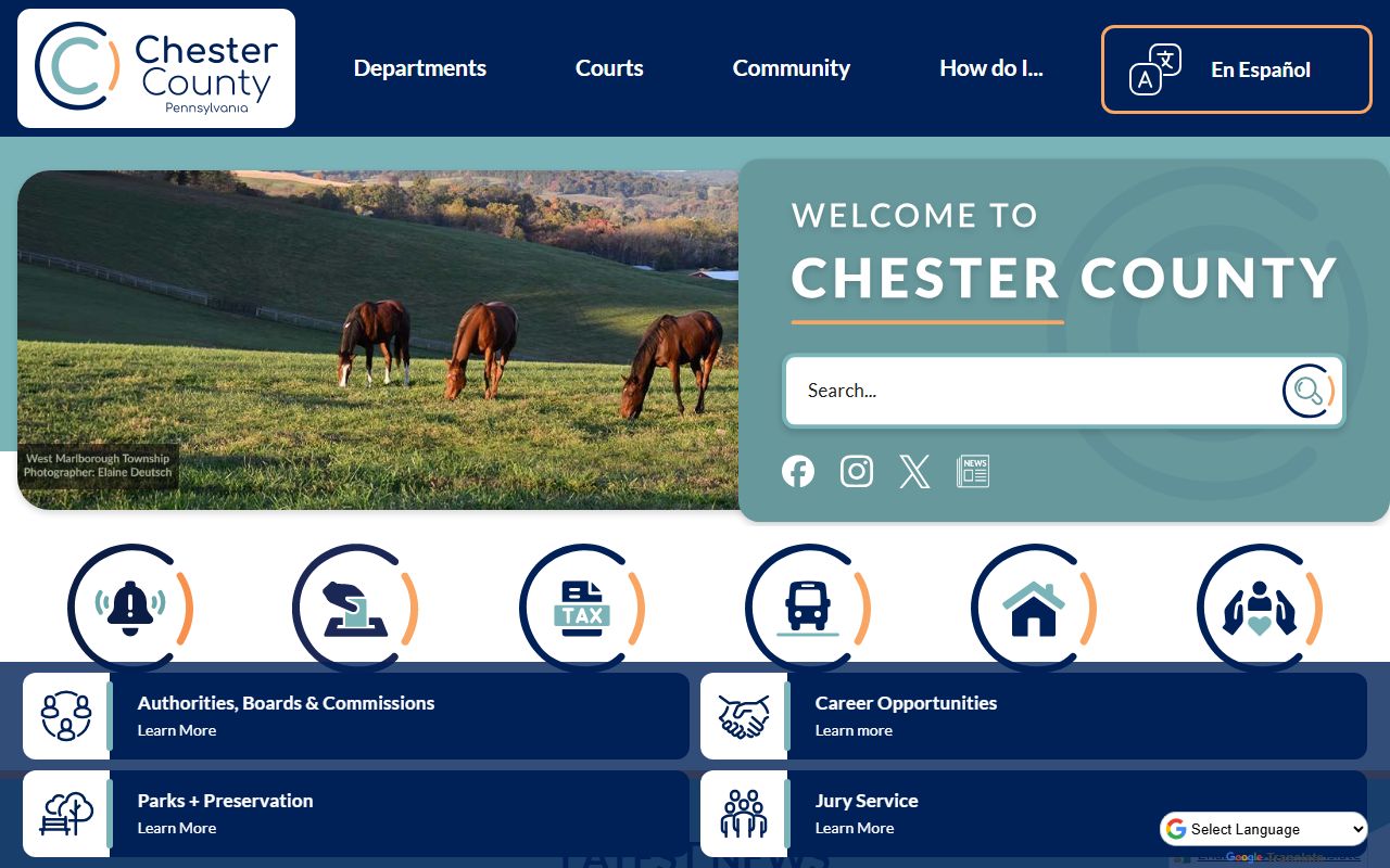 Chester County court records official county government homepage